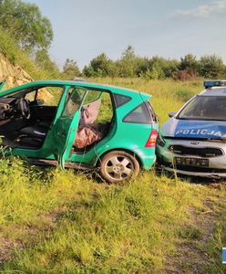 Dolny Śląsk. Pościg za pijanym kierowcą zakończony rozbiciem radiowozu