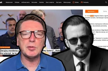 Tomasz Lis i Przemysław Pająk na tle strony głównej naTemat