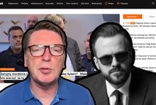 Tomasz Lis i Przemysław Pająk na tle strony głównej naTemat
