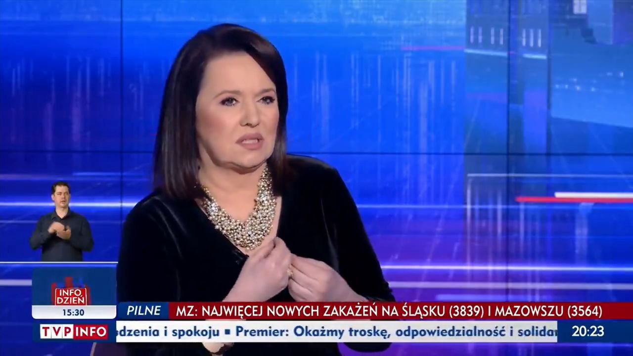 Gościem TVP był znany artysta. Holecka rozmawiała z nim po włosku