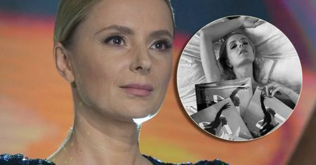 Półnaga Halina Mlynkova pozuje "odziana" tylko w winyle. Pokazała odważne kadry [ZDJĘCIA]