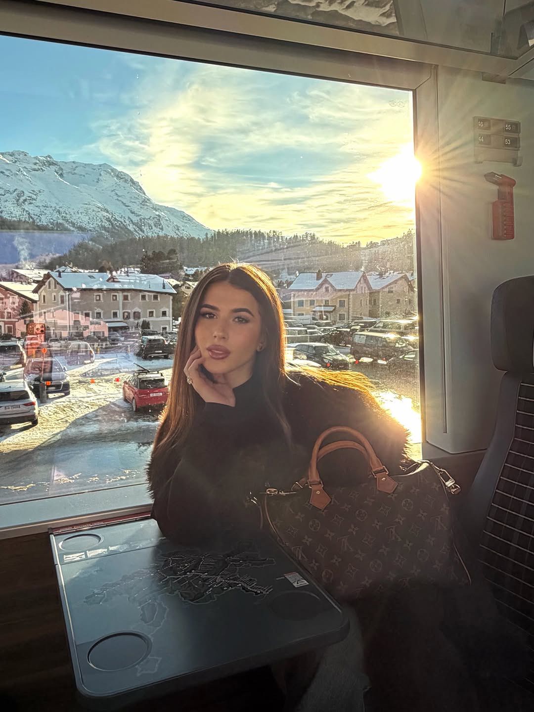 Roksana Węgiel w St. Moritz w Szwajcarii