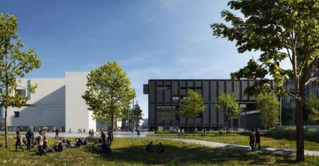 Warszawa. Trwa budowa nowej siedziby Muzeum Sztuki Nowoczesnej