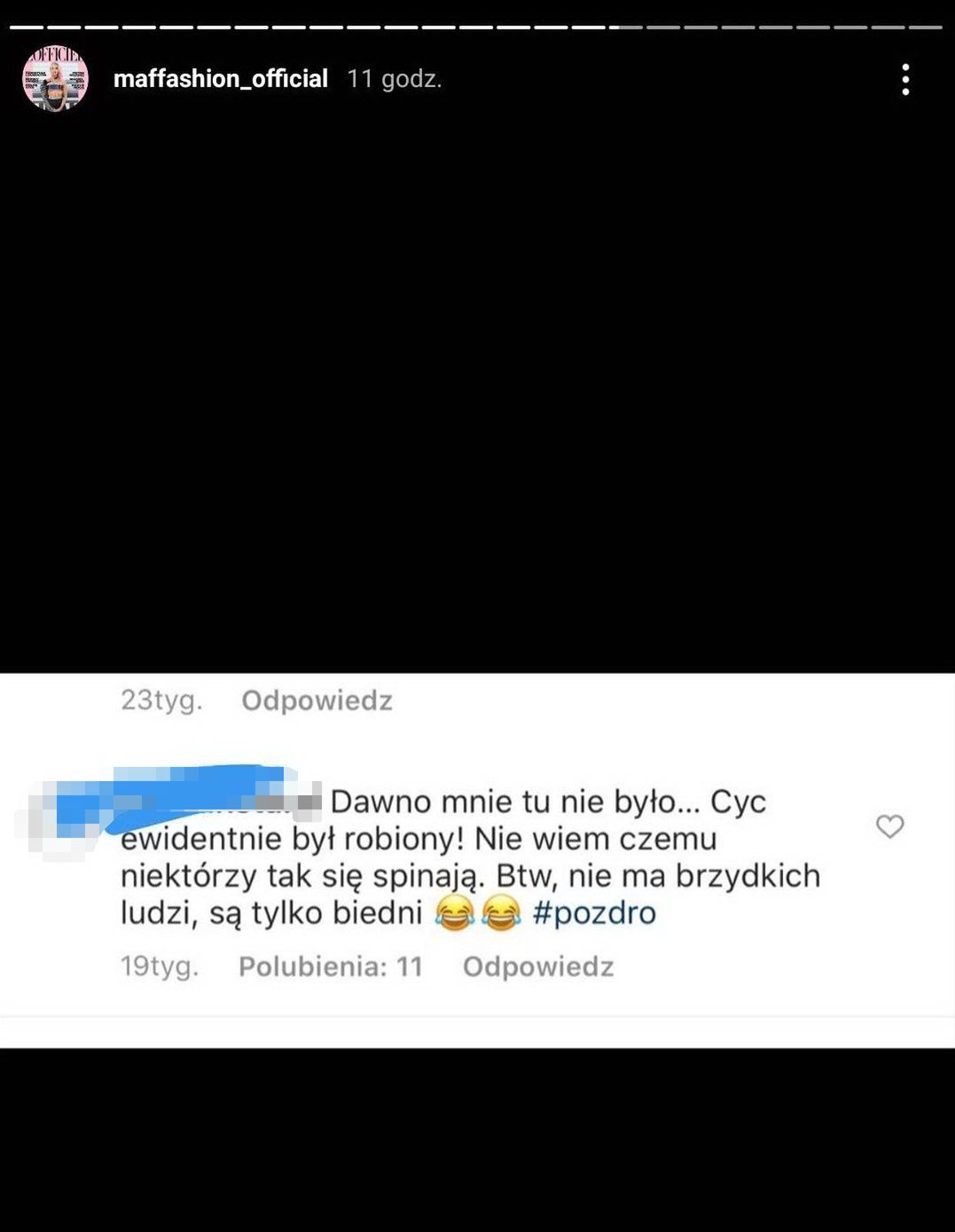 Maffashion odpiera zarzuty o powiększenie biustu i apeluje o empatię