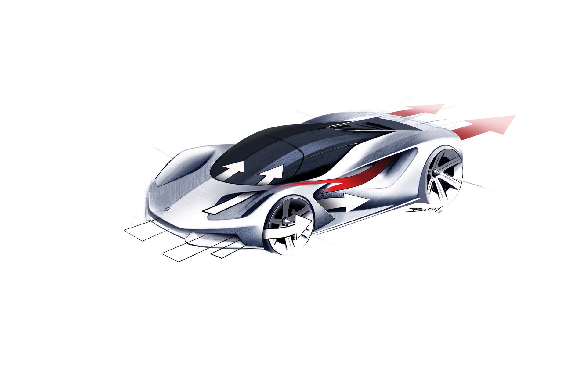 Schemat działania aerodynamiki (fot. Lotus)