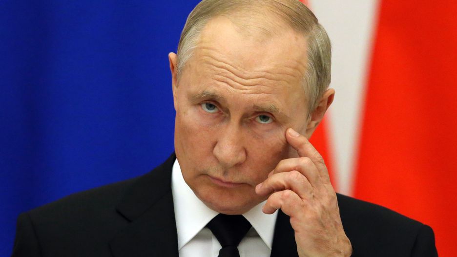 Russian President Vladimir Putin Attends Hosts Belarussian President Alexander LukashenkoMOSCOW, RUSSIA - SEPTEMBER 09: (RUSSIA OUT) Russian President Vladimir Putin seen during a joint press conference at the Kremlin on September 9, 2021 in Moscow, Russia. President of Belarus Alexander Lukashenko is having a one-day visit to Russia. (Photo by Mikhail Svetlov/Getty Images)Mikhail Svetlov