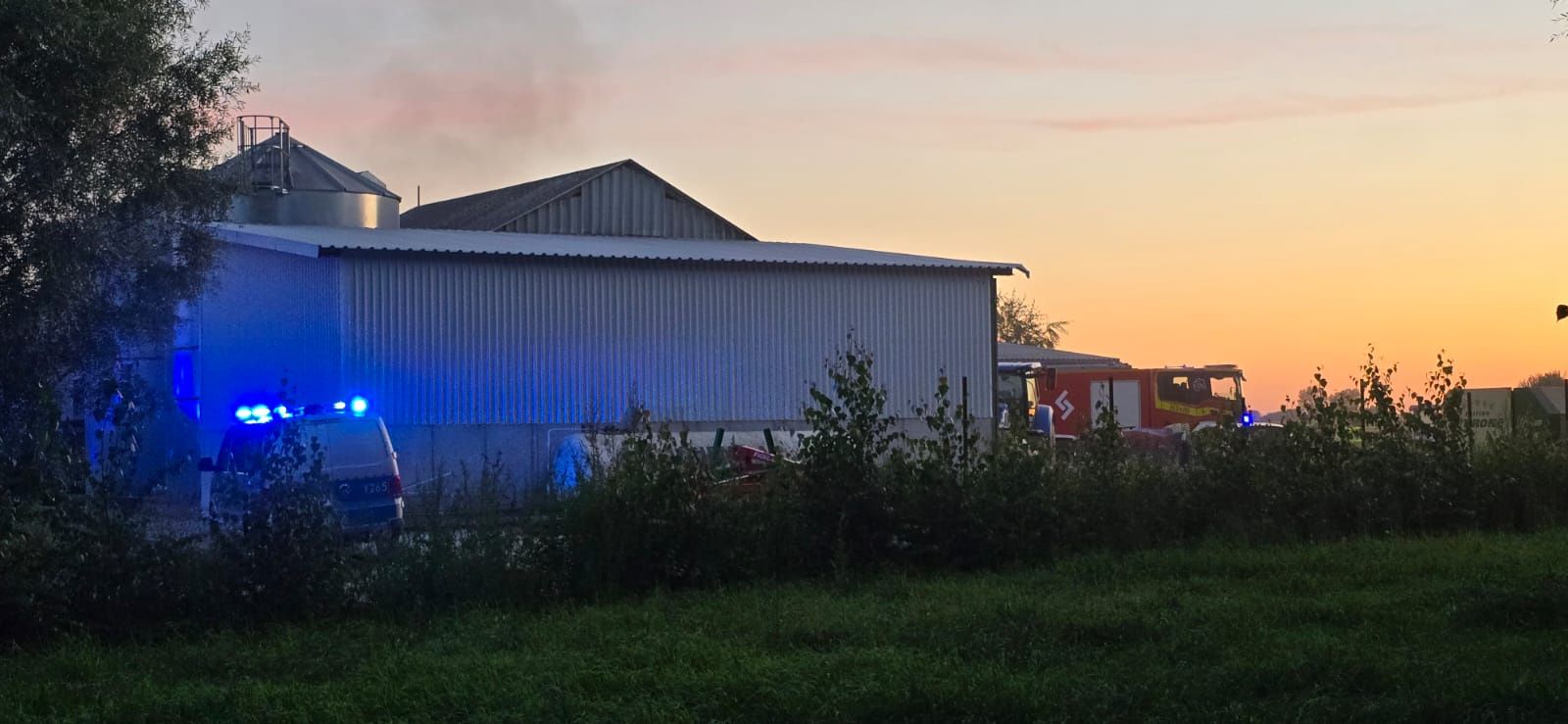Pożar wędzarni w Świerczynie 
