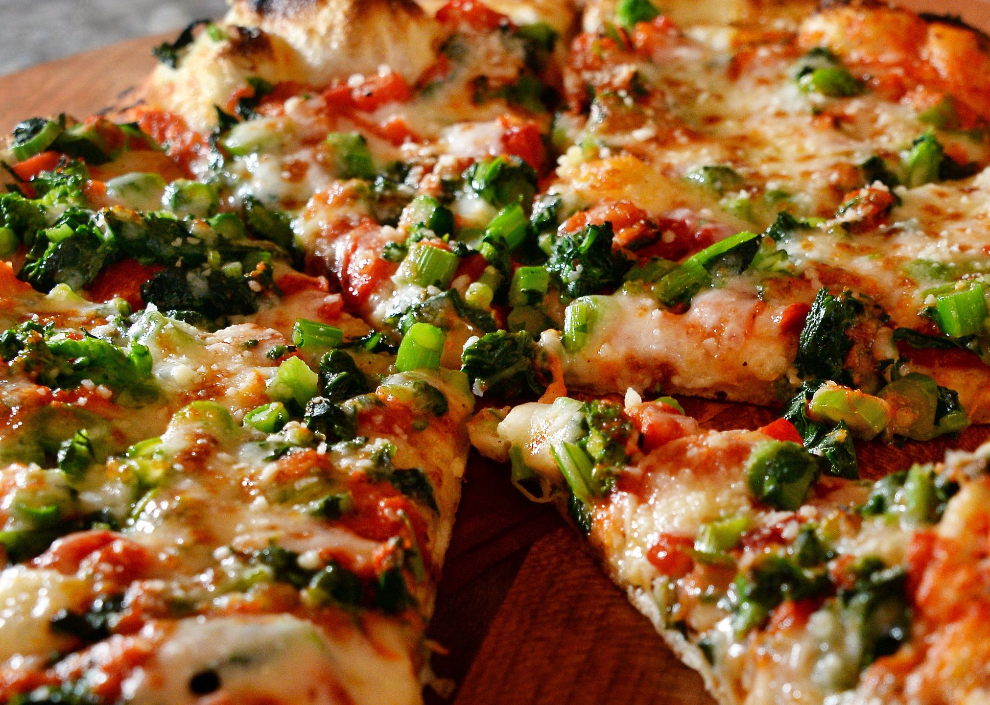 A Rapini pizza at Restaurant Navona on New Scotland Ave. Thursday April 21, 2016 in Albany, NY.  (Photo by John Carl D'Annibale /Albany Times Union via Getty Images)