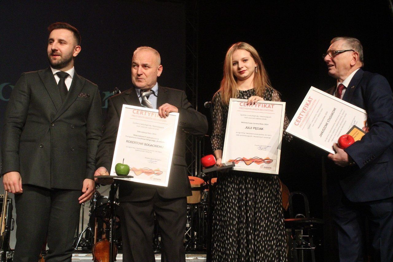 Tak było w Bełchatowie podczas rozstrzygnięcia konkursów Wolontariusz Roku i Dobrodziej Roku 2024 roku