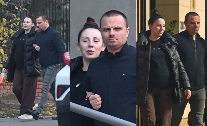 Marcin Hakiel maszeruje z Dominiką na kardiotokografię