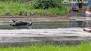 Dwoje dzieci na hulajnodze potrąconych przez BMW na Targówku