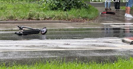 Dwoje dzieci na hulajnodze potrąconych przez BMW na Targówku