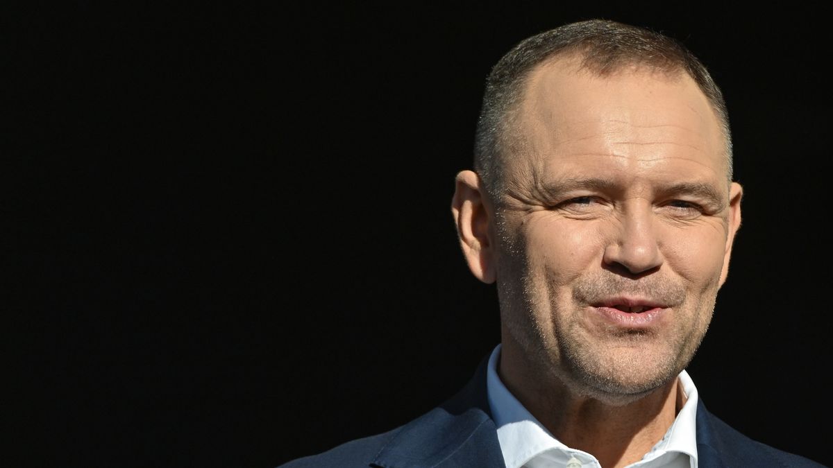 WIELICZKA, POLAND - AUGUST 09: President of Poland Karol Nawrocki is seen during the final awards ceremony of the 83rd Tour de Pologne 2026 / #UCIWT / on August 09, 2026 in Wieliczka, Poland. (Photo by Artur Widak/NurPhoto via Getty Images)