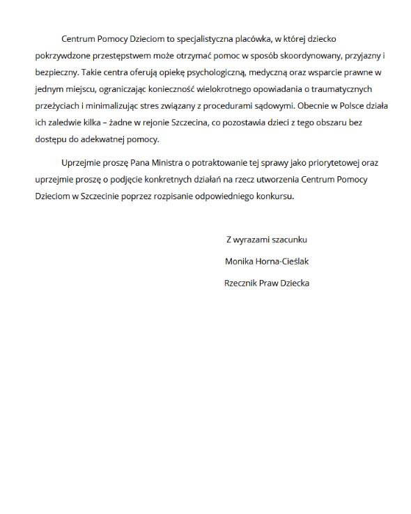 Monika Horna-Cieślak: "To sygnał o systemowej luce, która wymaga natychmiastowego działania".