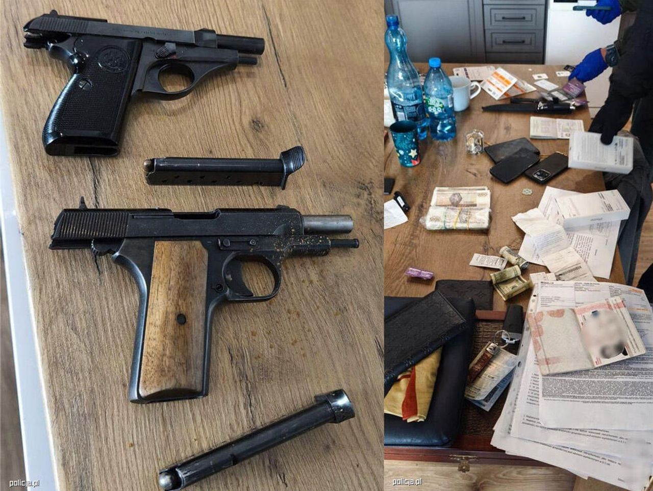 Napadli na konwojenta przewożącego gotówkę. Wejście do mieszkań i zatrzymanie podejrzanych