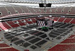 Warszawa. Stadion Narodowy. Mecz Polska - Hiszpania na czterech telebimach