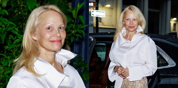 56-letnia Pamela Anderson znów olśniewa BEZ MAKIJAŻU. Brylowała na przyjęciu przed MET Galą (ZDJĘCIA)