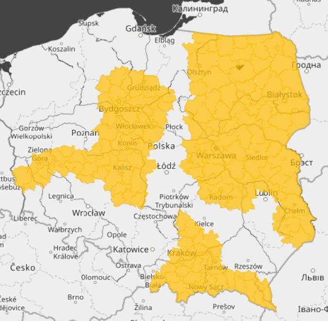 MAPA OSTRZEŻEŃ