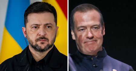 Miedwiediew drwi z delegacji Zełenskiego. Skandaliczne słowa