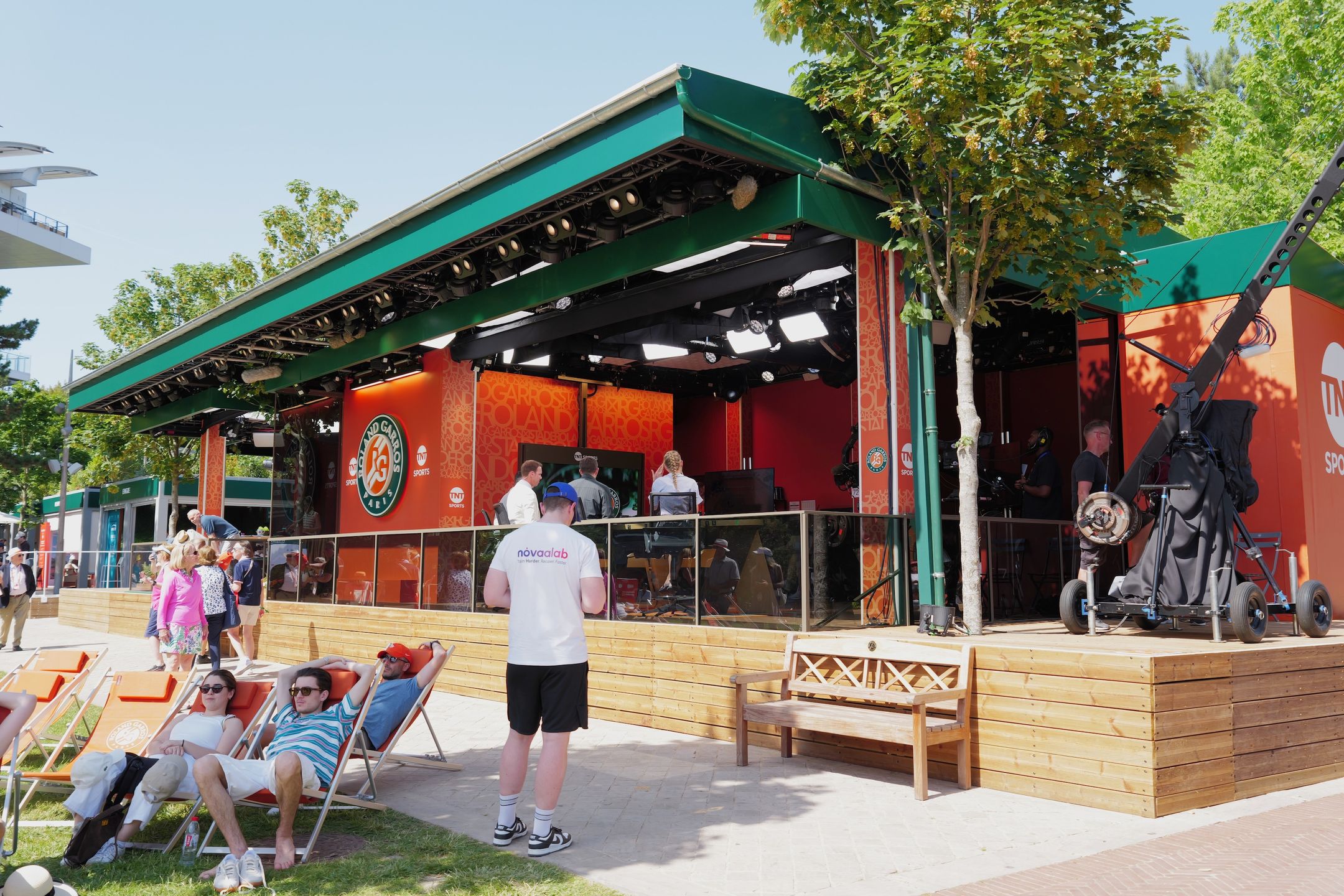 Studio TNT Sports na Roland Garros