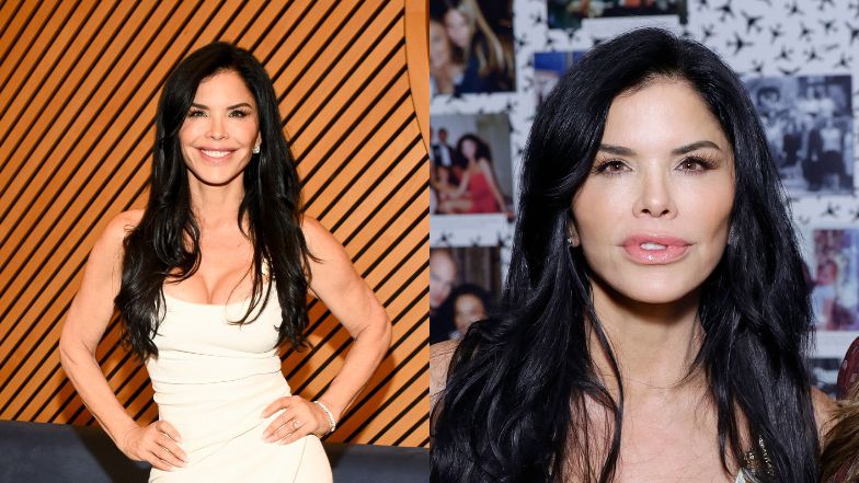 Lauren Sanchez wdzięczy się na otwarciu wystawy. Ukochana multimiliardera postawiła na wydekoltowaną, białą sukienkę