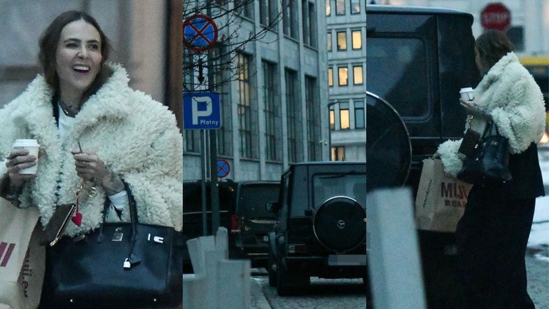 Maja Sablewska zaparkowała mercedesa na zakazie