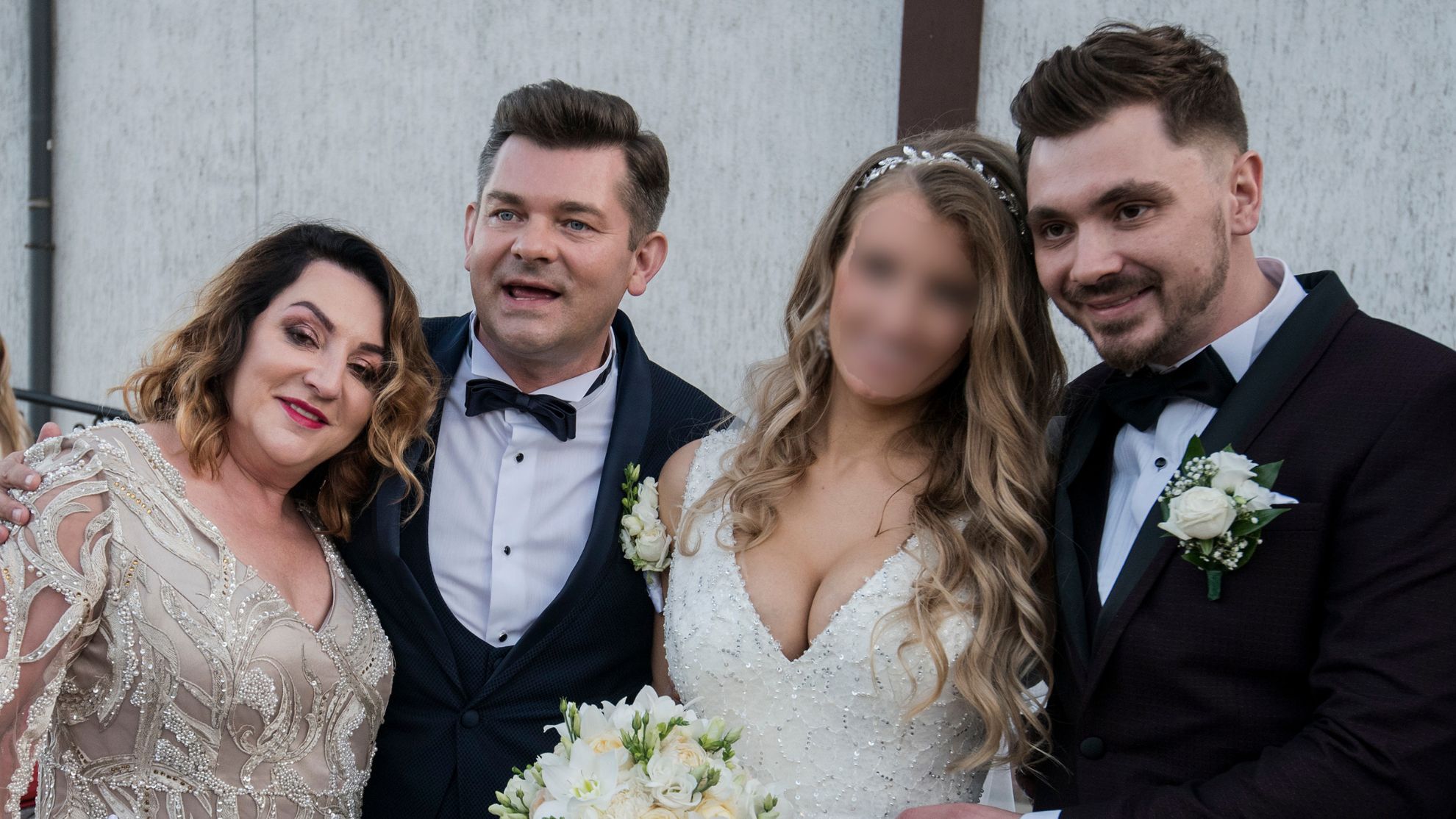 Danuta i Zenek Martyniukowie z Eweliną i Danielem