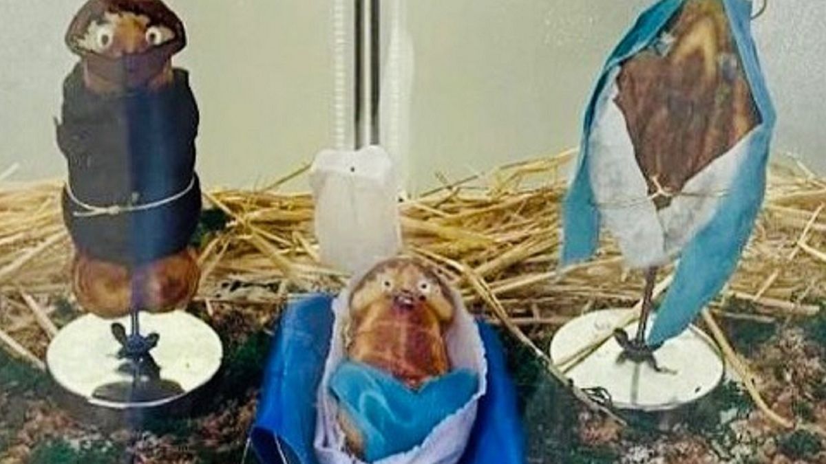 Skandaliczna szopka bożonarodzeniowa 