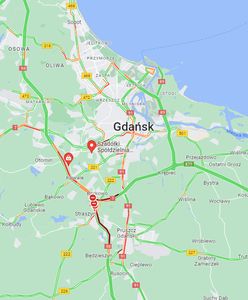 Karambol na obwodnicy Trójmiasta