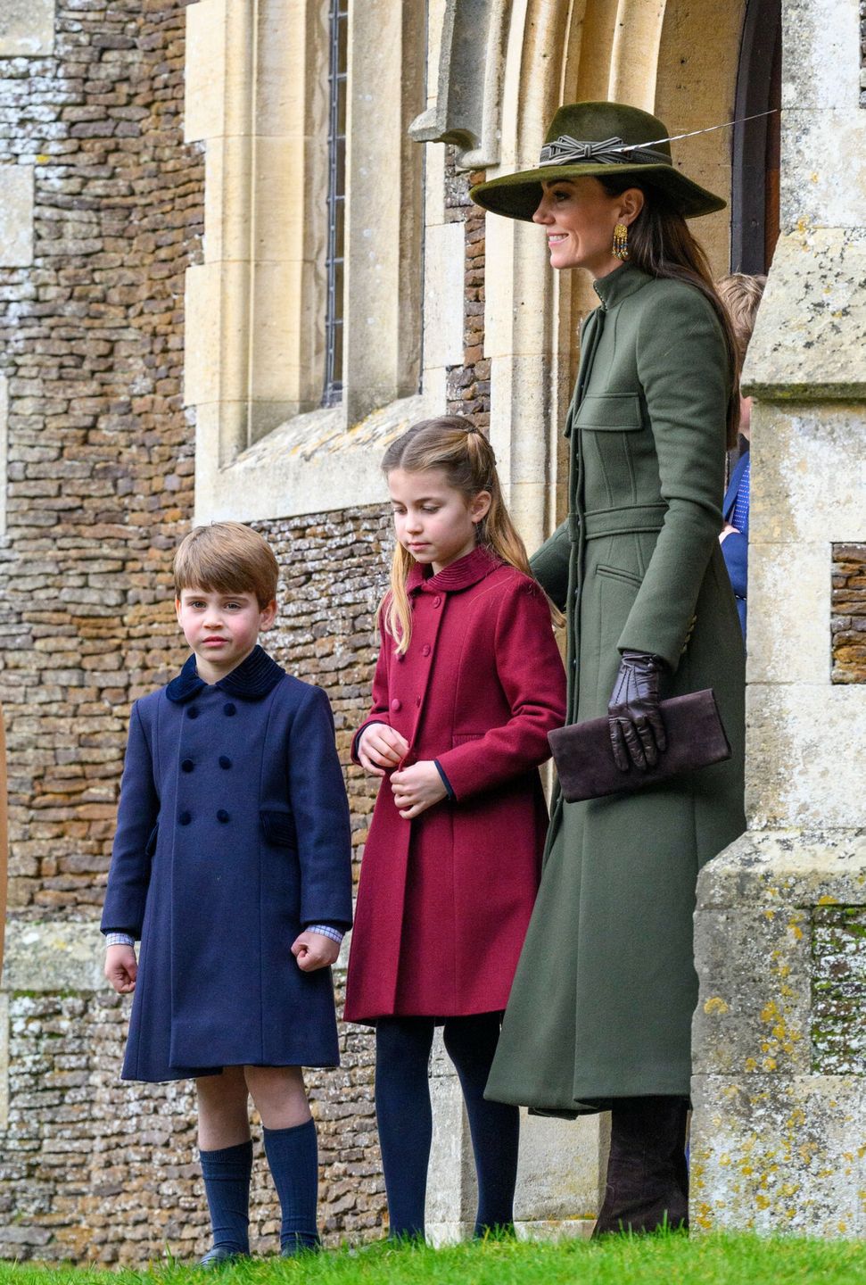 Książę Louis i księżniczka Charlotte i księżna Kate