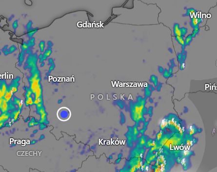 W tych rejonach grzmi w poniedziałkowe popołudnie
