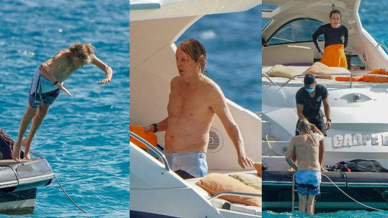 Beztroski Paul McCartney pluska się z o 17 lat młodszą małżonką w morskich falach. Wygląda na 78 lat? (ZDJĘCIA)