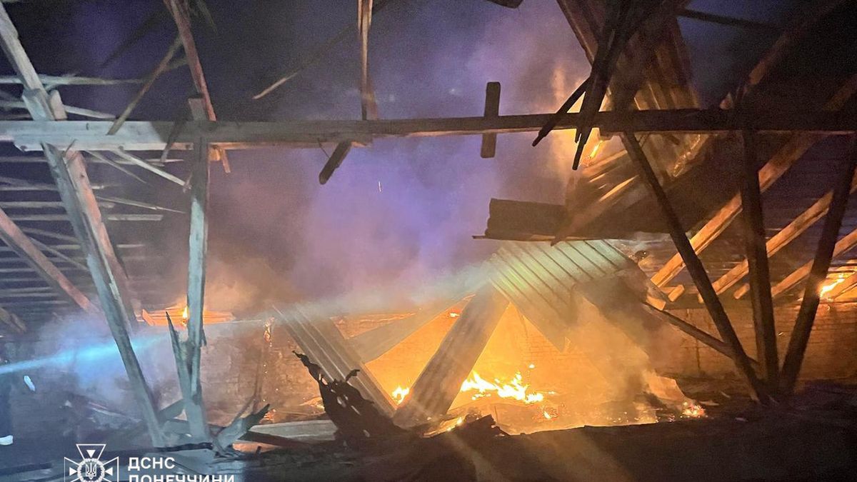 Efekty rosyjskiego ataku w okolicach Kramatorska w obwodzie donieckim