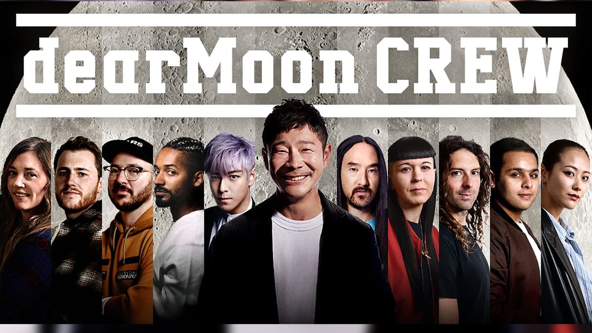 Cała załoga projektu Dear Moon.