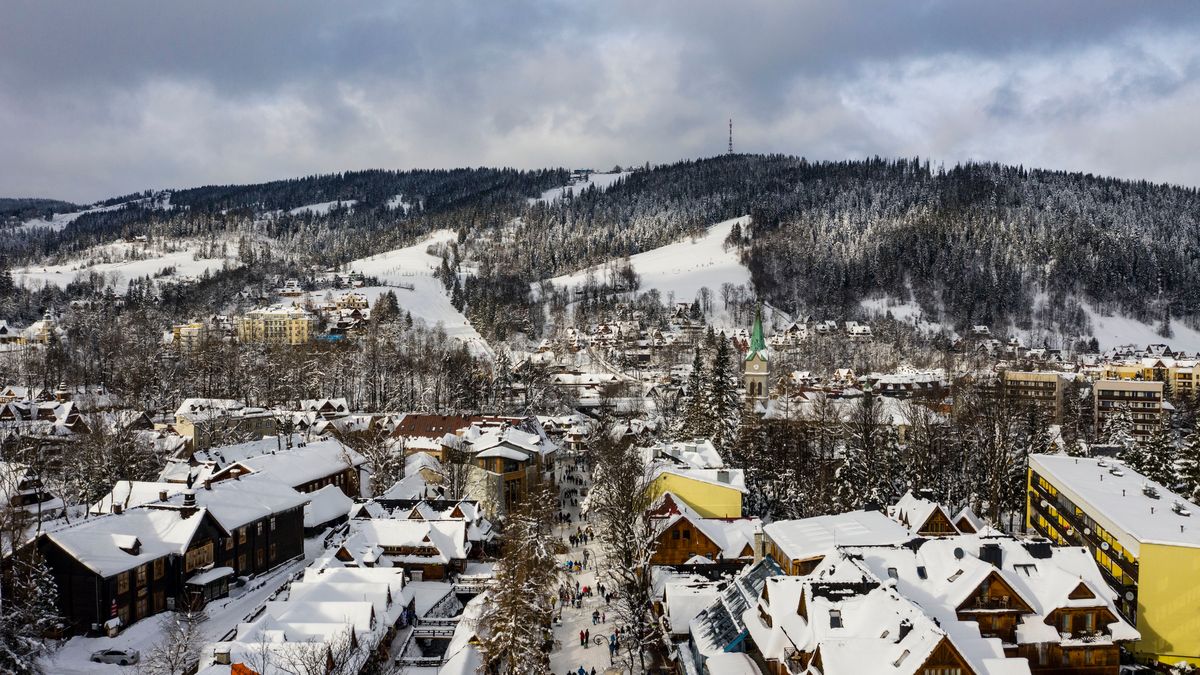 Zakopane i Gubałówka z lotu ptaka