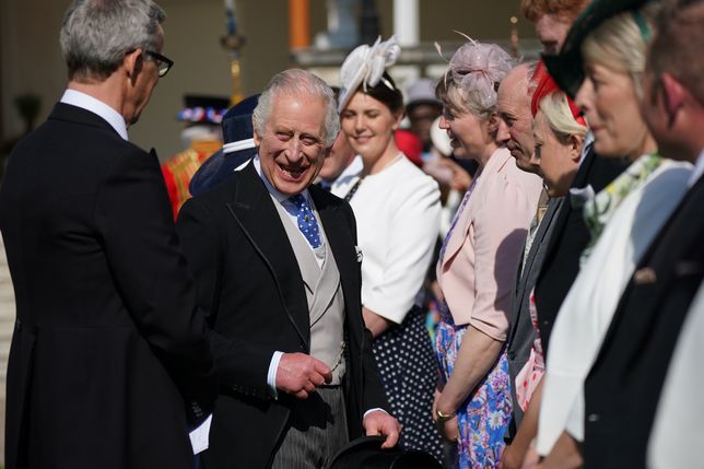 Król Karol podczas Garden Party w Pałacu Buckingham