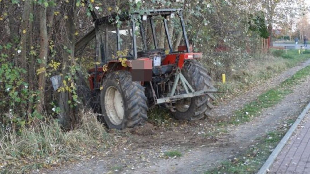 Kierowca ciągnika był pijany