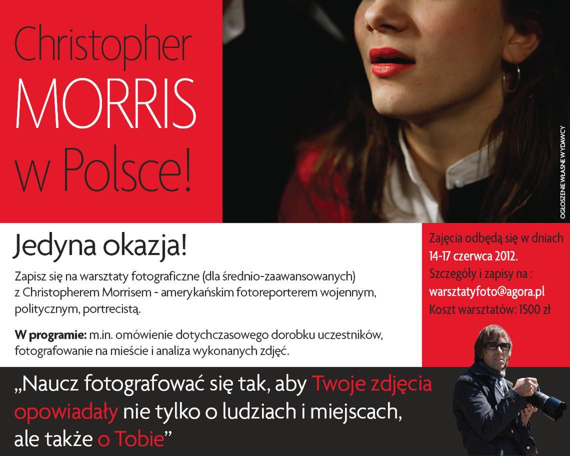 Warsztaty z Christopherem Morrisem - mistrzem fotoreportażu wojennego 2