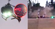 Helikopter runął na drogę. Dramatyczne nagranie z USA
