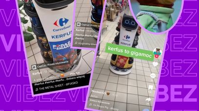 Kerfuś, robot ze sklepów sieci Carrefour, stał się hitem internetu