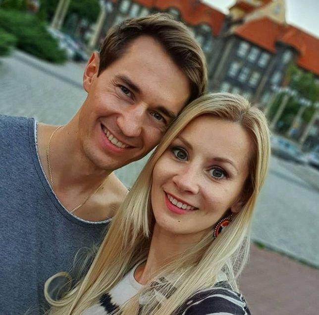 Kamil Stoch z żoną 