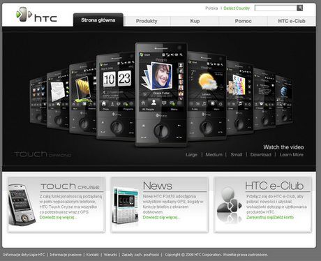 Strona HTC teraz także w języku polskim 1