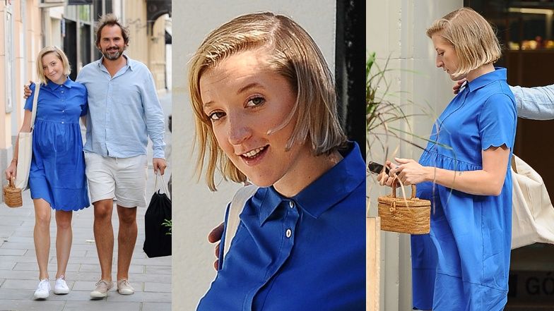 Lara Gessler spaceruje z ukochanym