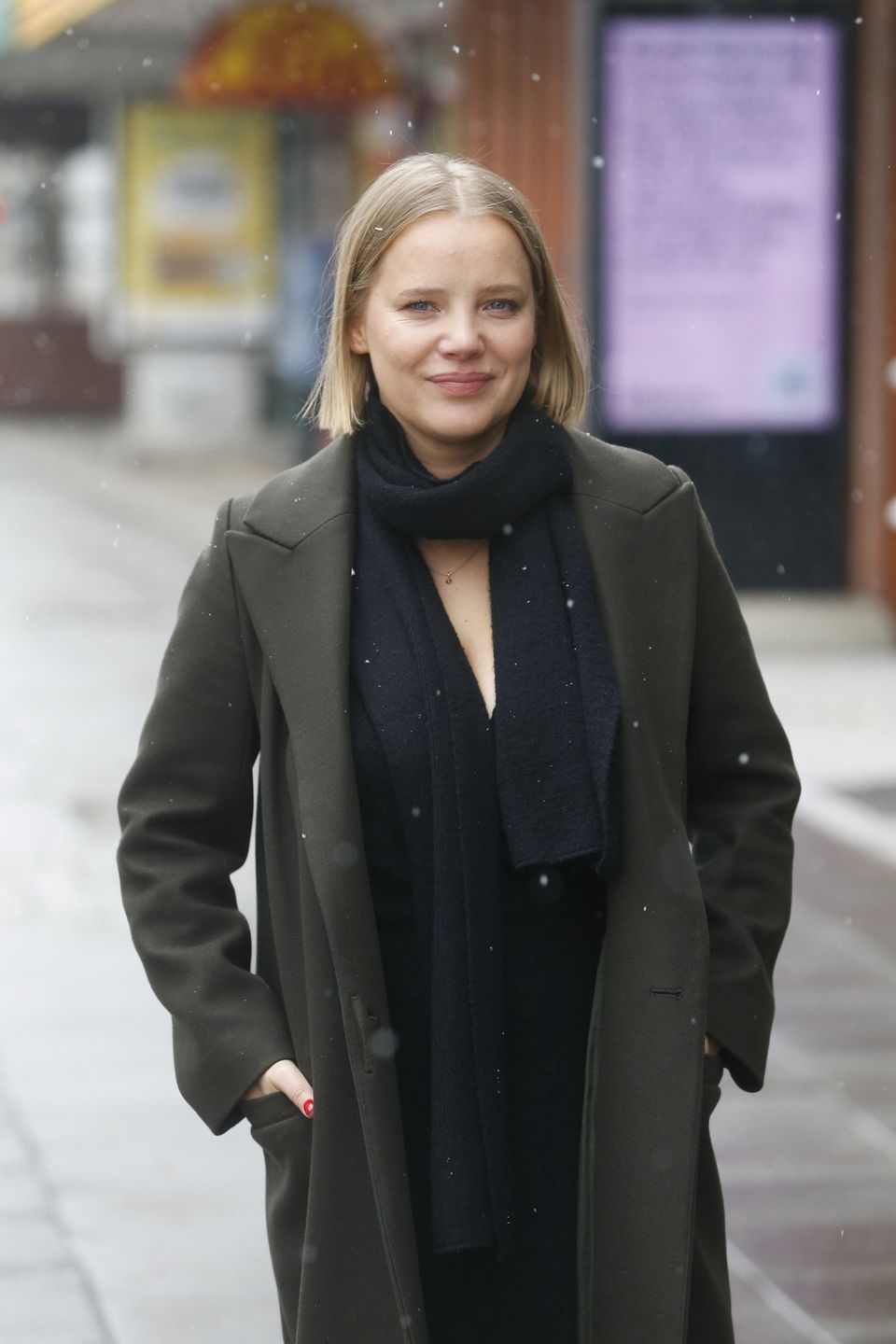 Joanna Kulig pod studiem "Dzień dobry TVN"