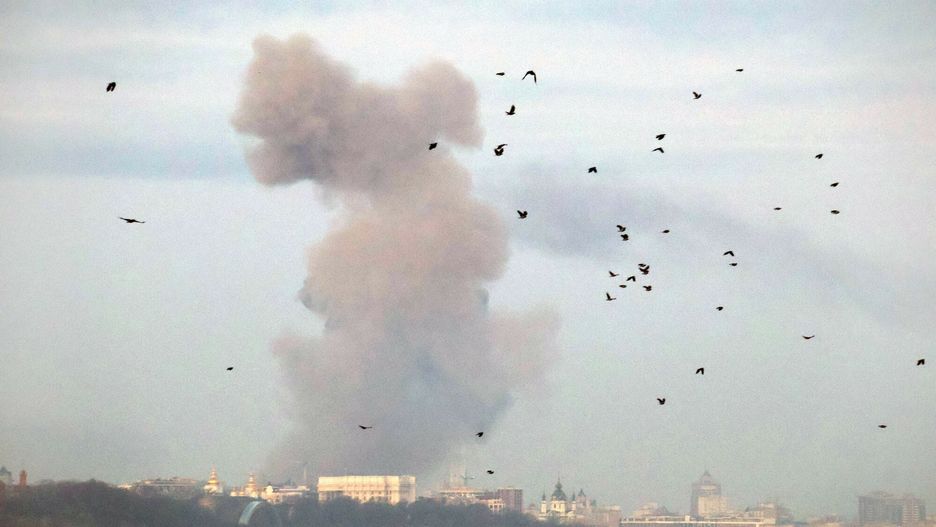 Zmasowany rosyjski atak rakietowy na Ukrainę