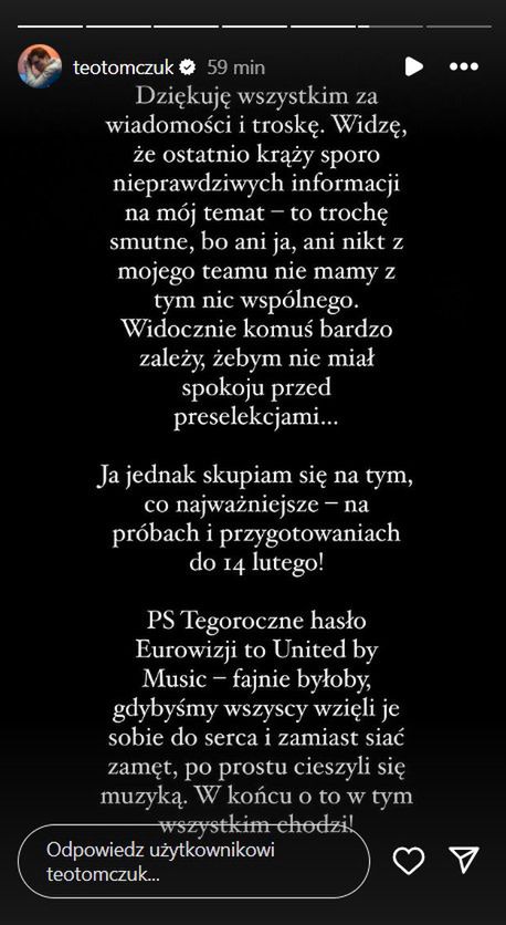 Oświadczenie Teo