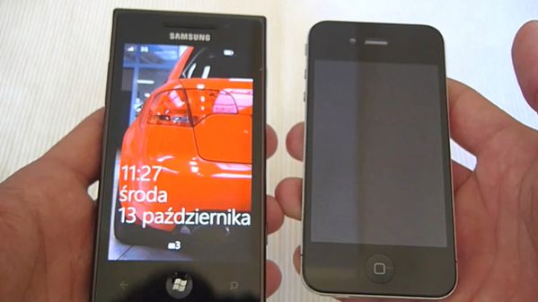 Samsung Omnia 7 iPhone 4