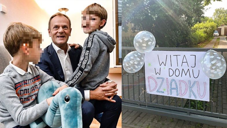 Donald Tusk wrócił do rodziny