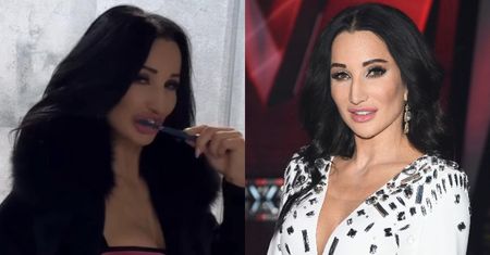Justyna Steczkowska pozuje w bieliźnie i zmysłowo myje zęby