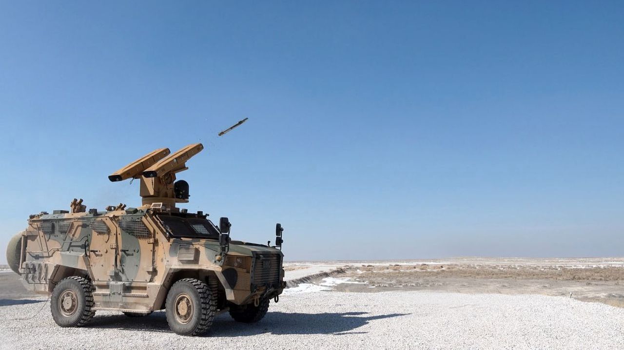 Wyrzutnie Sungurów mogą być integrowane z różnymi pojazdami.